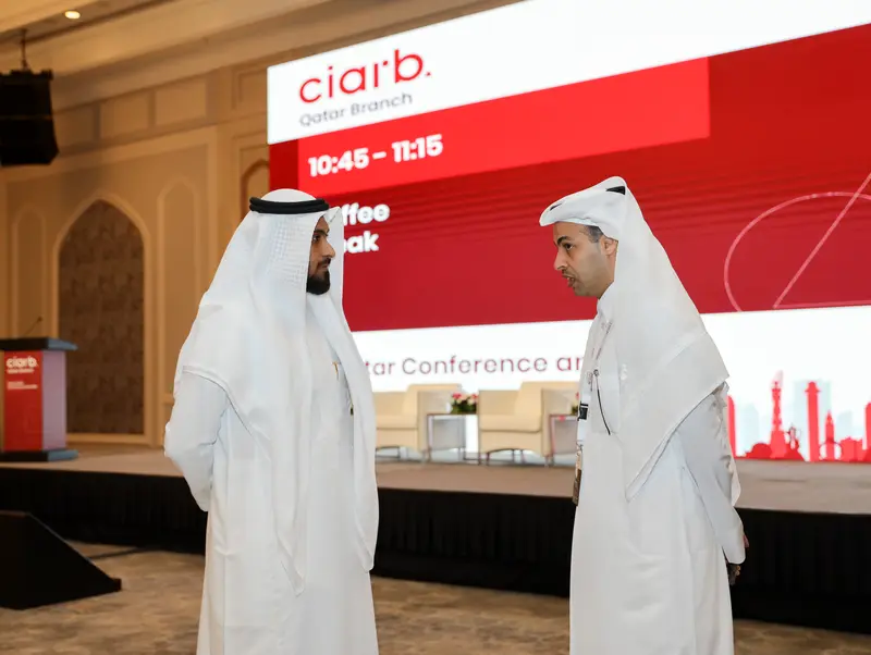 صورة أرشيفية 12 من 285 من اجتماع الجمعية العمومية والمؤتمر لفرع معهد Ciarb في قطر، 10 مايو 2023.
