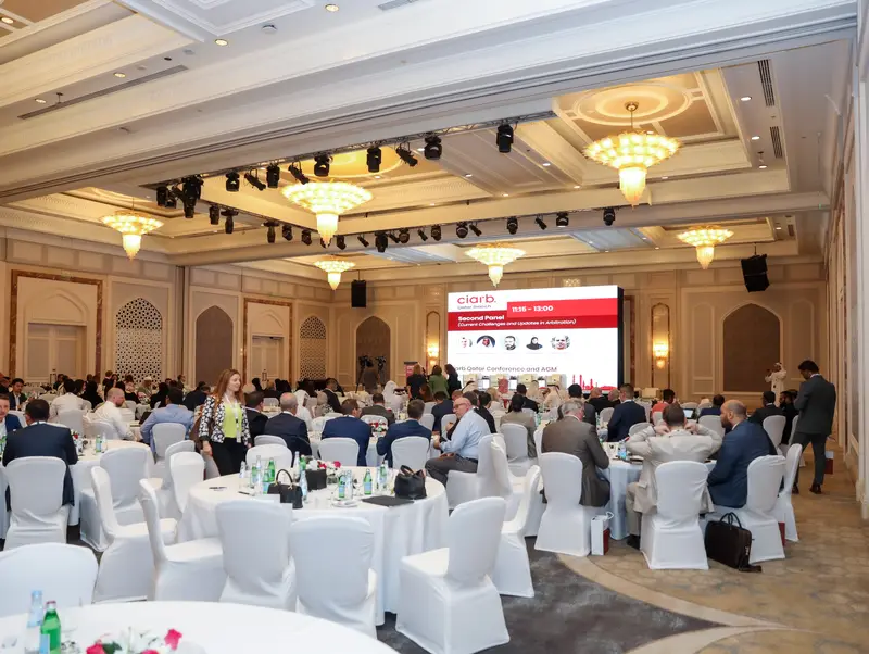 صورة أرشيفية 41 من 285 من اجتماع الجمعية العمومية والمؤتمر لفرع معهد Ciarb في قطر، 10 مايو 2023.
