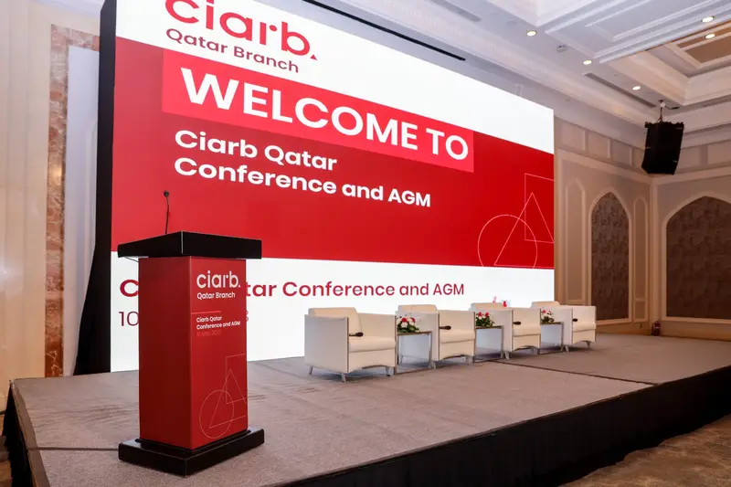 صورة أرشيفية 45 من 285 من اجتماع الجمعية العمومية والمؤتمر لفرع معهد Ciarb في قطر، 10 مايو 2023.