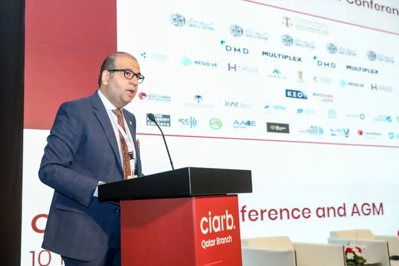صورة أرشيفية 52 من 285 من اجتماع الجمعية العمومية والمؤتمر لفرع معهد Ciarb في قطر، 10 مايو 2023.