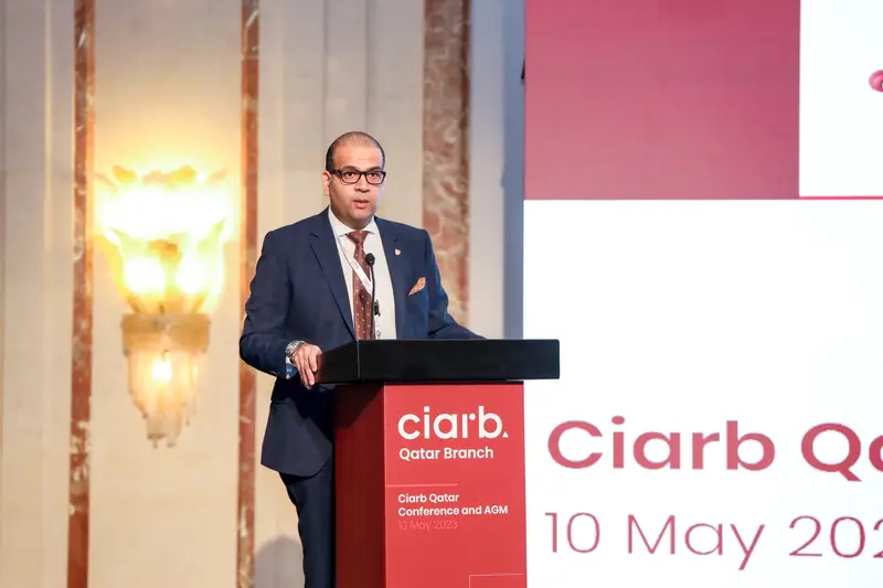 صورة أرشيفية 58 من 285 من اجتماع الجمعية العمومية والمؤتمر لفرع معهد Ciarb في قطر، 10 مايو 2023.
