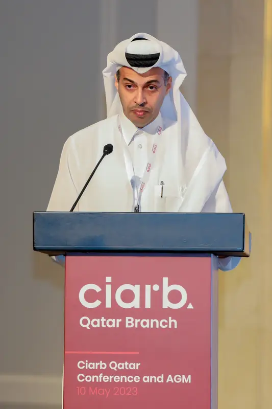 صورة أرشيفية 65 من 285 من اجتماع الجمعية العمومية والمؤتمر لفرع معهد Ciarb في قطر، 10 مايو 2023.
