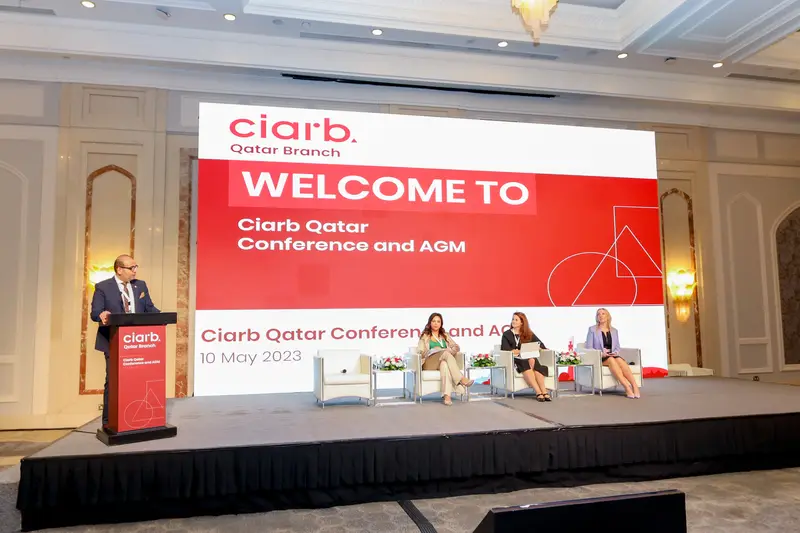 صورة أرشيفية 107 من 285 من اجتماع الجمعية العمومية والمؤتمر لفرع معهد Ciarb في قطر، 10 مايو 2023.