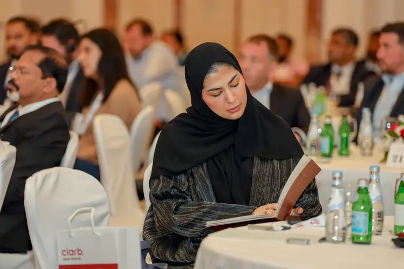 صورة أرشيفية 137 من 285 من اجتماع الجمعية العمومية والمؤتمر لفرع معهد Ciarb في قطر، 10 مايو 2023.