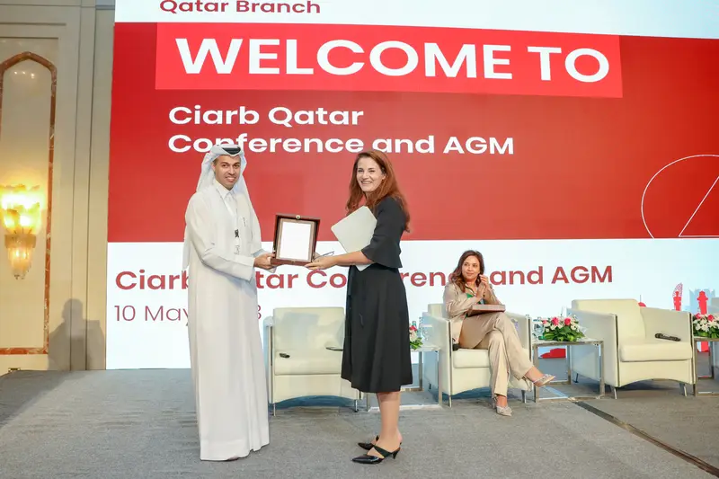 صورة أرشيفية 145 من 285 من اجتماع الجمعية العمومية والمؤتمر لفرع معهد Ciarb في قطر، 10 مايو 2023.