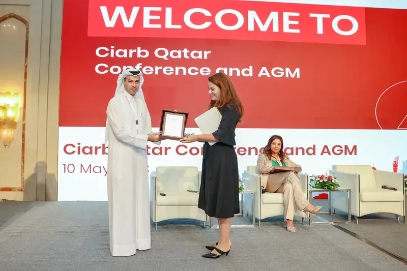 صورة أرشيفية 146 من 285 من اجتماع الجمعية العمومية والمؤتمر لفرع معهد Ciarb في قطر، 10 مايو 2023.
