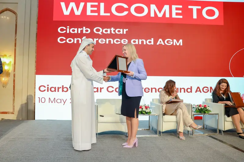 صورة أرشيفية 147 من 285 من اجتماع الجمعية العمومية والمؤتمر لفرع معهد Ciarb في قطر، 10 مايو 2023.
