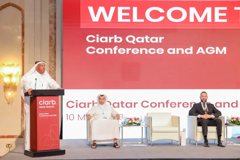 صورة أرشيفية 157 من 285 من اجتماع الجمعية العمومية والمؤتمر لفرع معهد Ciarb في قطر، 10 مايو 2023.