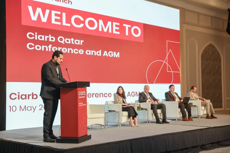 صورة أرشيفية 209 من 285 من اجتماع الجمعية العمومية والمؤتمر لفرع معهد Ciarb في قطر، 10 مايو 2023.