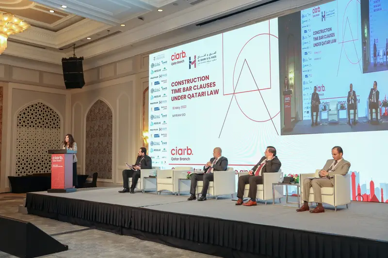 صورة أرشيفية 211 من 285 من اجتماع الجمعية العمومية والمؤتمر لفرع معهد Ciarb في قطر، 10 مايو 2023.