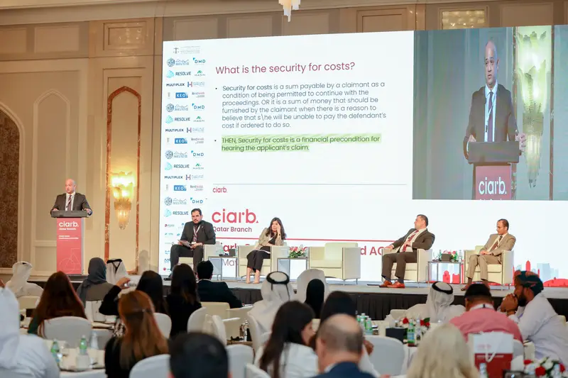 صورة أرشيفية 219 من 285 من اجتماع الجمعية العمومية والمؤتمر لفرع معهد Ciarb في قطر، 10 مايو 2023.