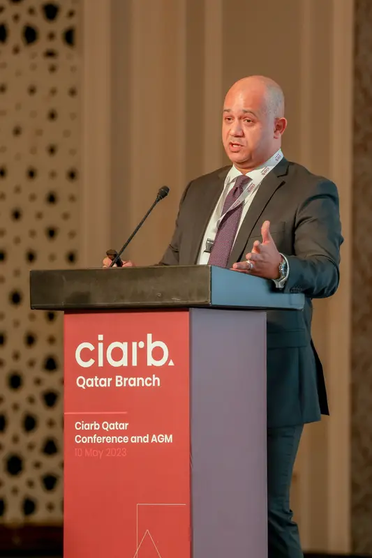 صورة أرشيفية 221 من 285 من اجتماع الجمعية العمومية والمؤتمر لفرع معهد Ciarb في قطر، 10 مايو 2023.