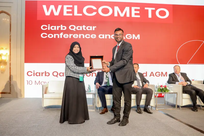 صورة أرشيفية 262 من 285 من اجتماع الجمعية العمومية والمؤتمر لفرع معهد Ciarb في قطر، 10 مايو 2023.