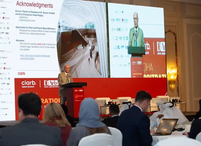 Archive photograph 11 of 60 from the 1st Doha Arbitration Day, 25 April 2024.
