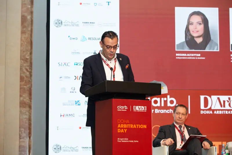 Archive photograph 35 of 60 from the 1st Doha Arbitration Day, 25 April 2024.